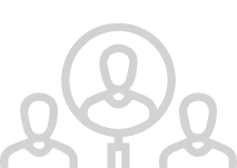 magnifying glass with men